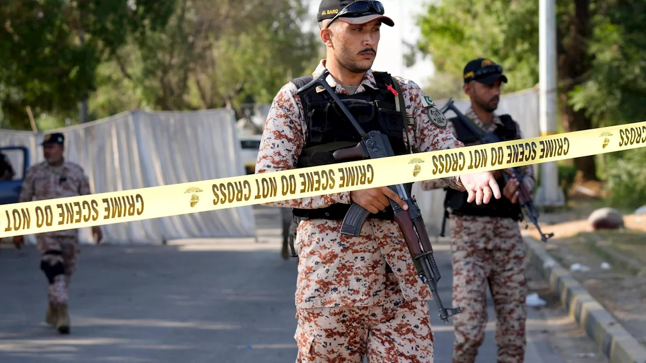 A Pakistani separatist group claims bombing that killed 2 near Karachi airport