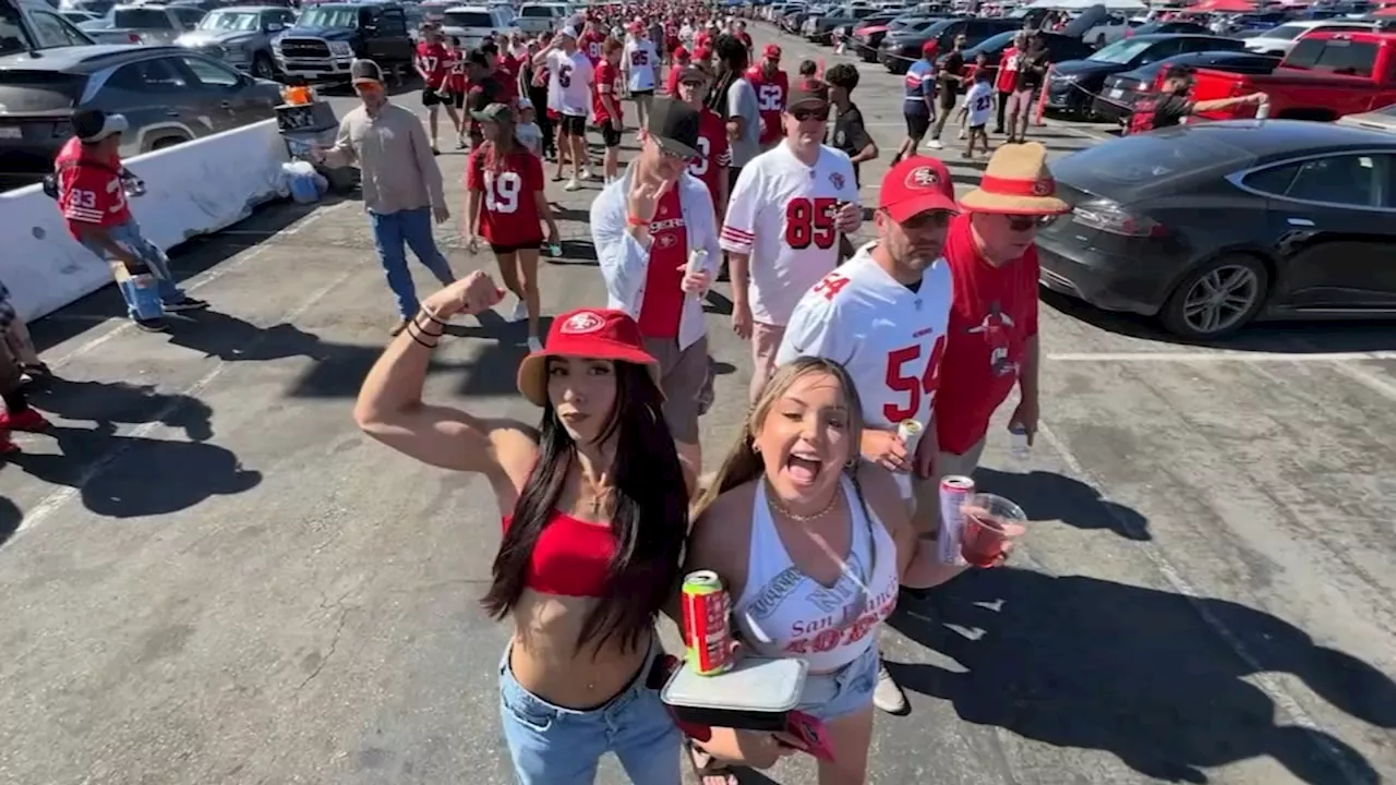 49ers fans brave 100-degree temps during game against Arizona Cardinals at Levi's Stadium