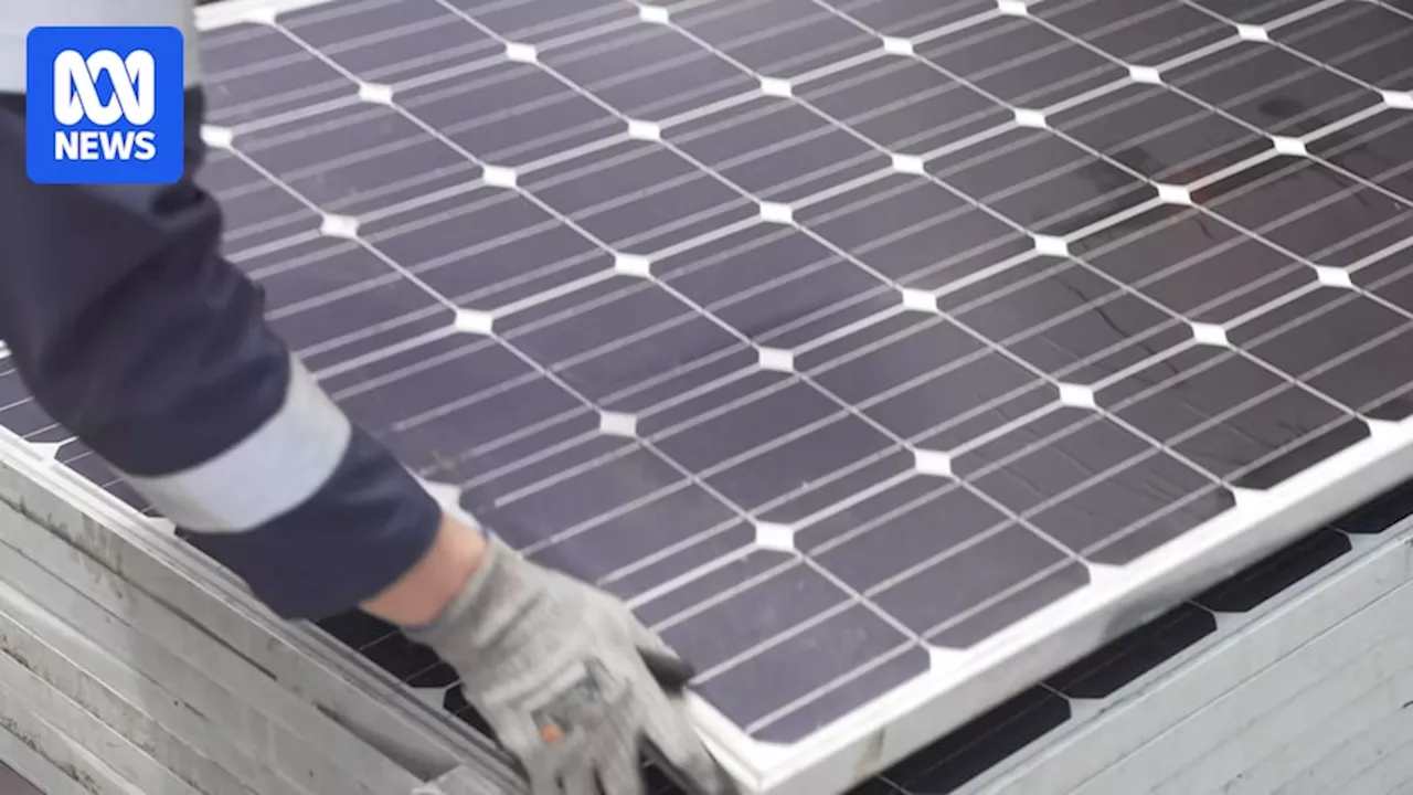 First solar panel recycling plant in Queensland opens, expected to recycle 240,000 panels a year