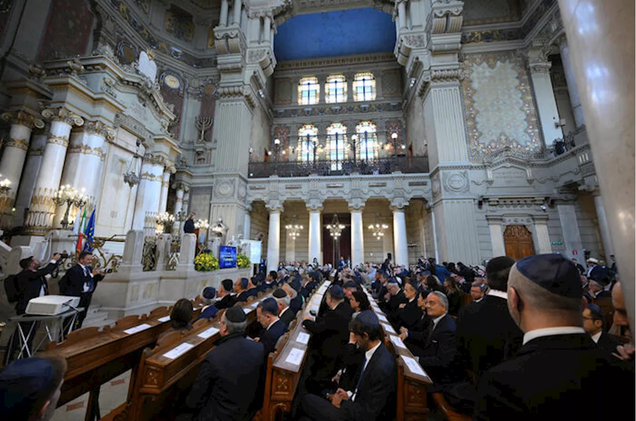 Roma, alla Sinagoga la commemorazione a un anno dall'attacco del 7 ottobre