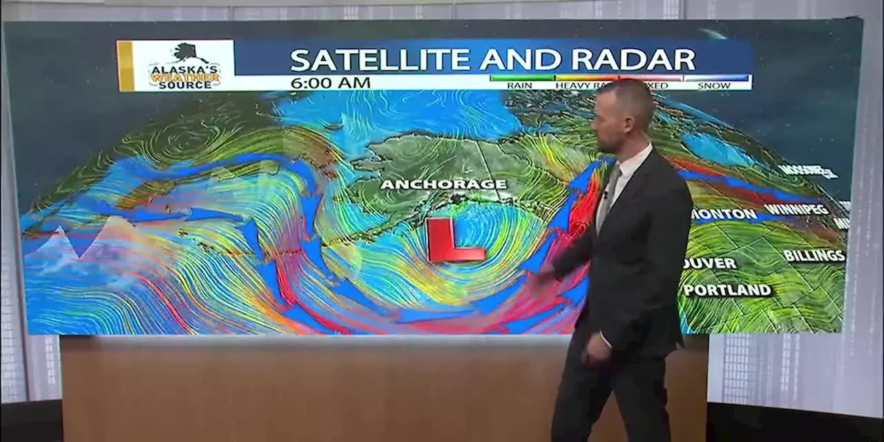 Cooler weather with snow slowly building into Alaska