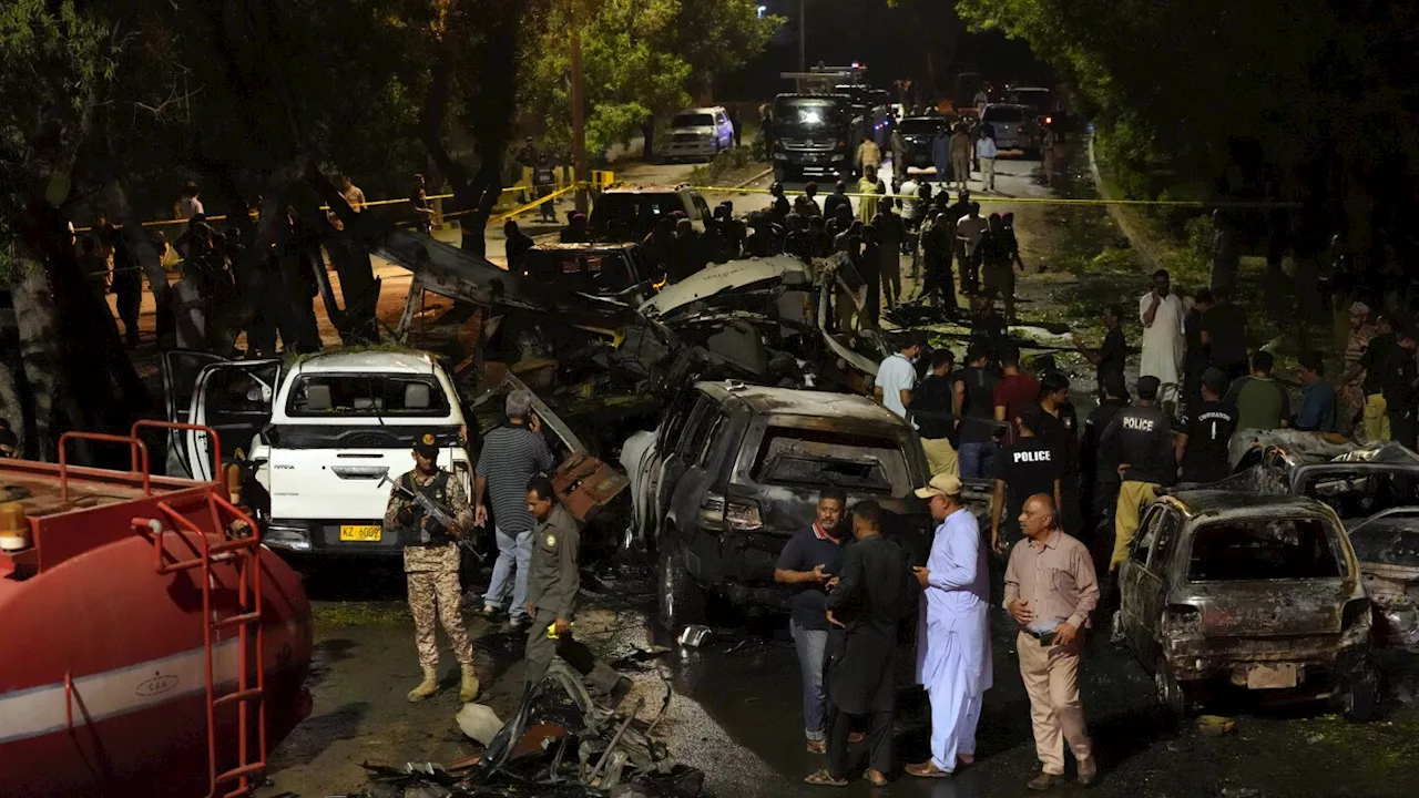 Explosion outside Karachi airport kills 2 Chinese workers, eight injured