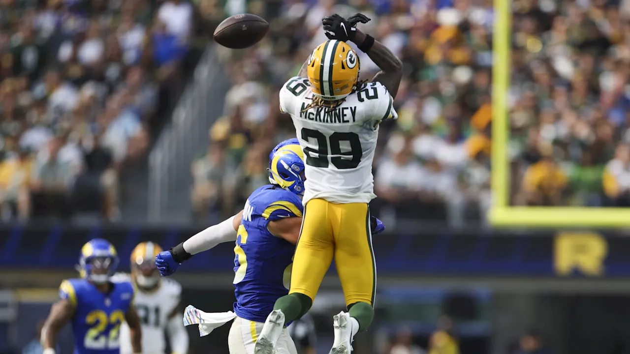 Green Bay's Xavier McKinney becomes first since merger to have INT in first 5 games with team