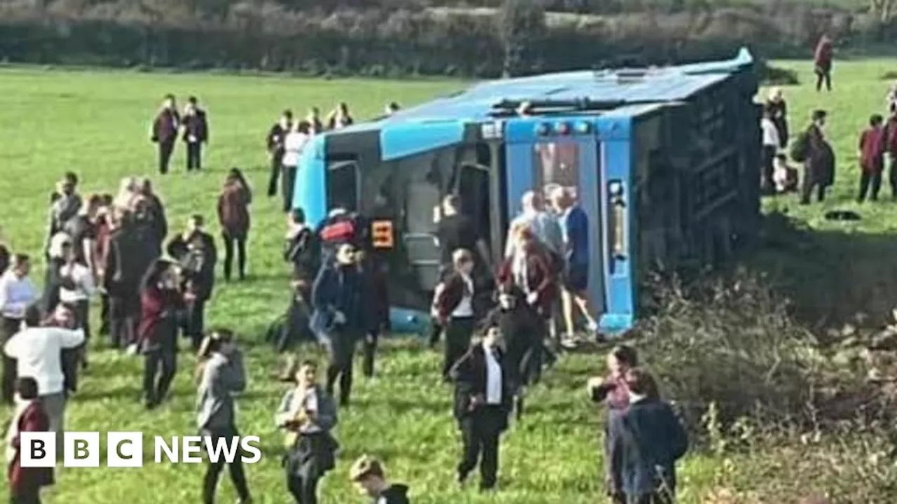 Pupils injured after school bus crash in County Down