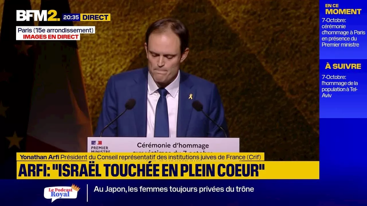 7-Octobre: Yonathan Arfi, le président du Crif, dénonce la montée de l'antisémitisme