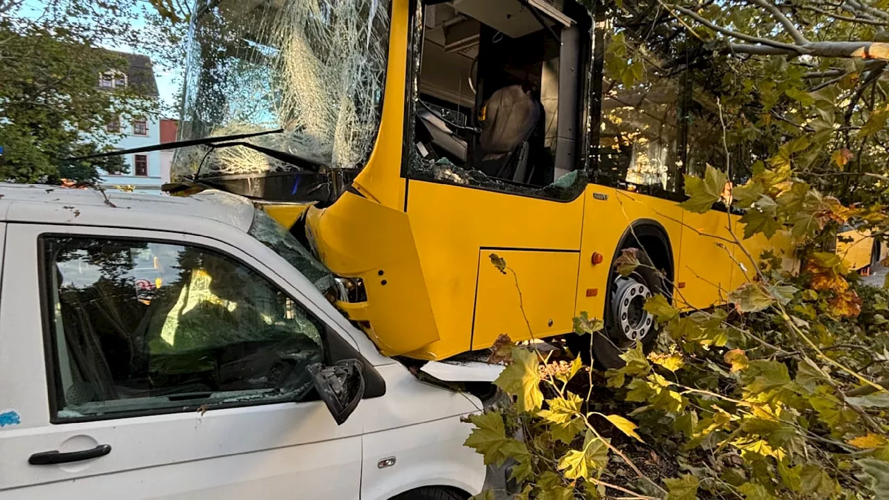 Dresden: 30 Verletze bei Busunfall