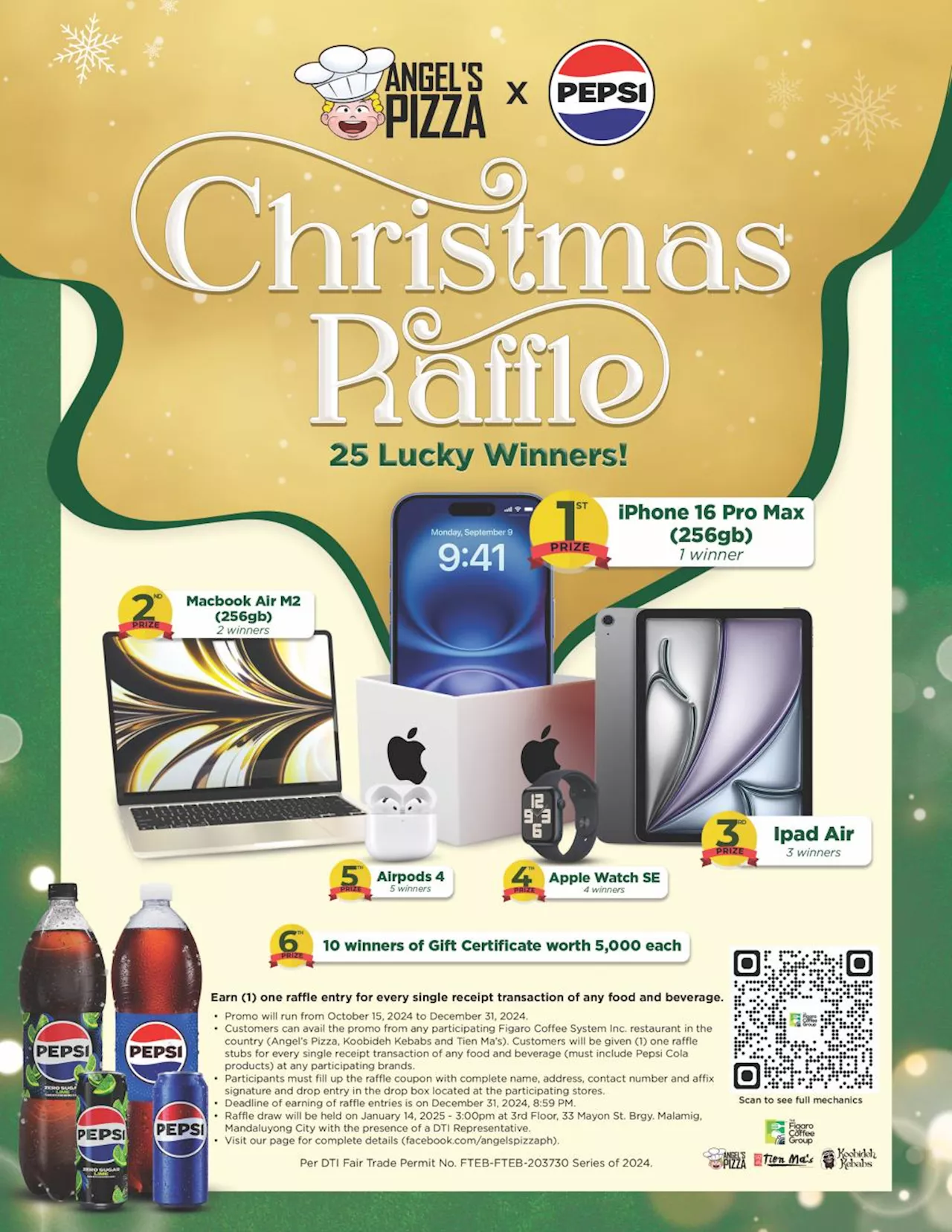 Figaro Coffee System Inc. and Pepsi Philippines Collaborate for Exciting Christmas Raffle Promo