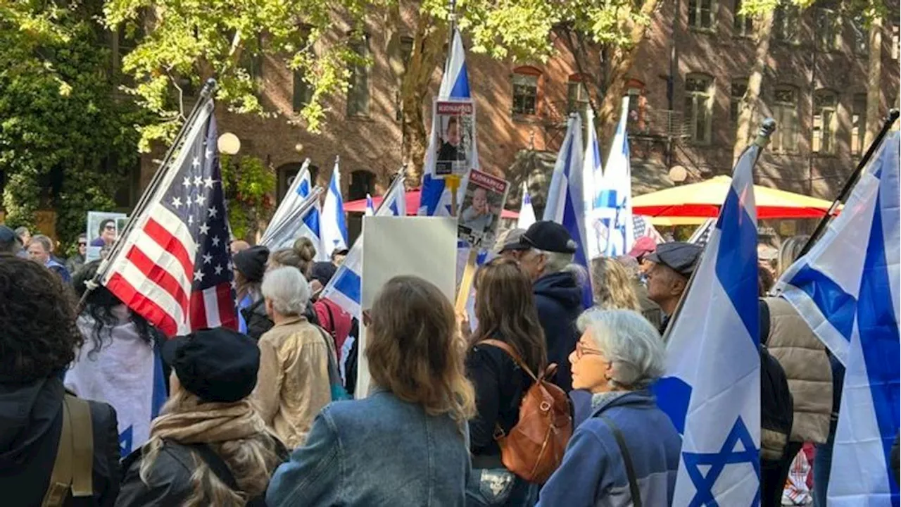 Rally Held at Occidental Square to Remember Victims of October 7th Attack on Israel