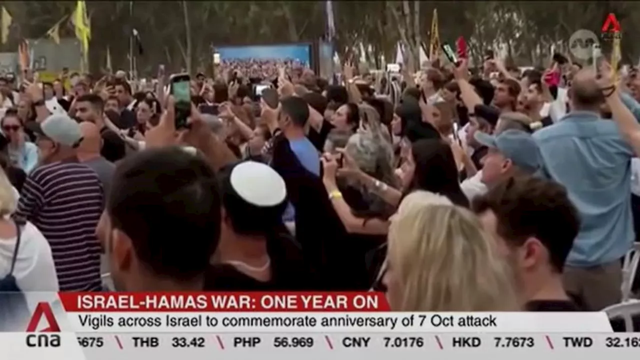 Vigils held across Israel to mark one year since Hamas' Oct 7 deadly surprise attack