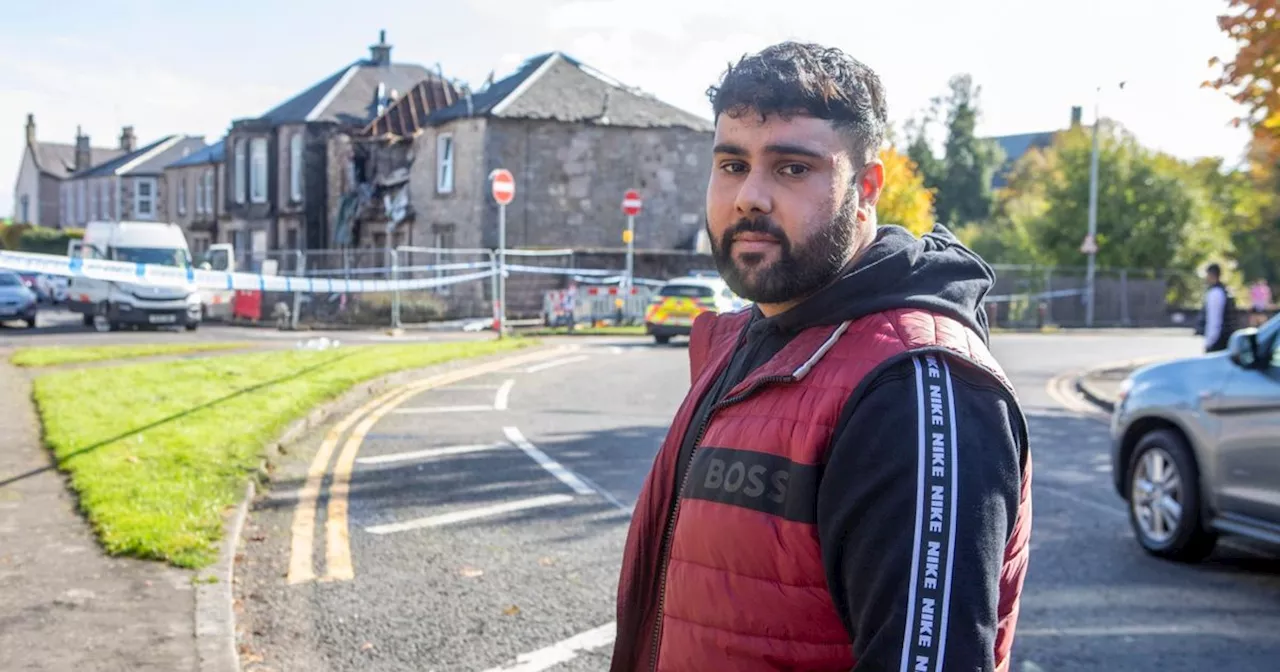 Alloa house explosion hero raced to scene after huge bang shook building