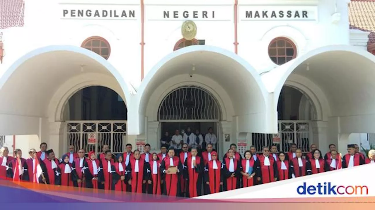 Hakim PN Makassar Mogok Kerja 5 Hari, 100 Agenda Sidang Tertunda