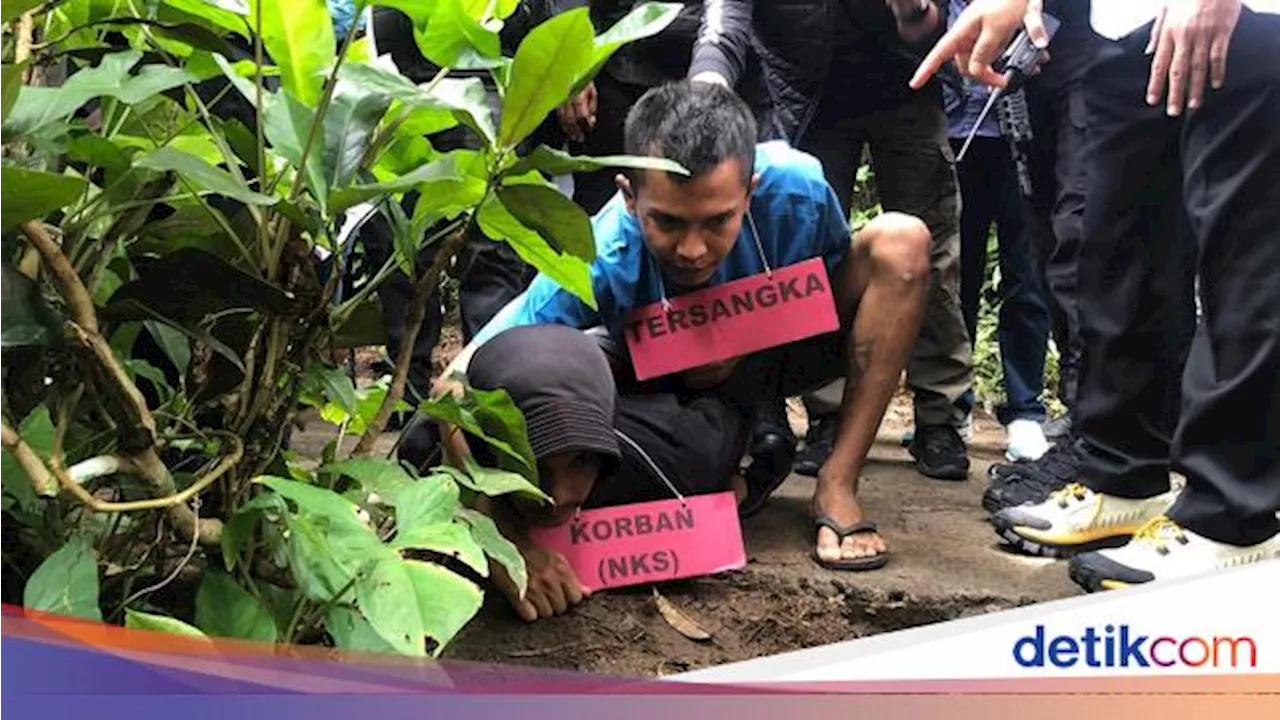 Indra Lakoni 70 Adegan Rekonstruksi Kasus Pembunuhan Nia Gadis Penjual Gorengan