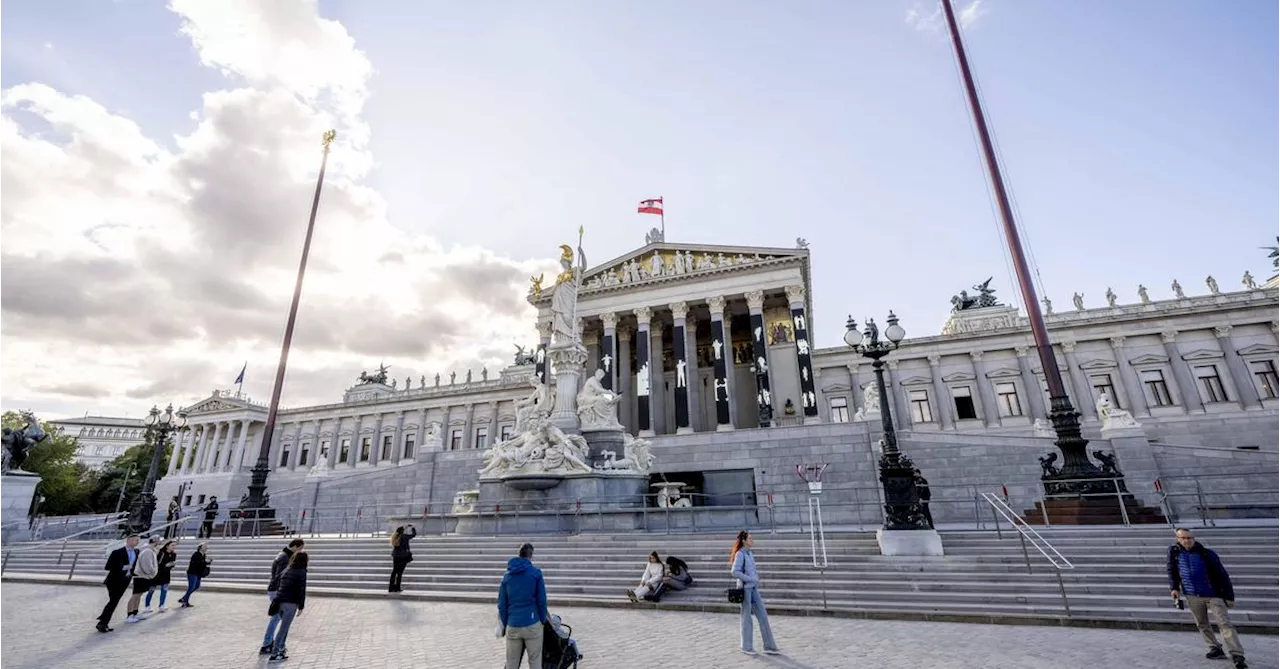 Österreichs Parlament erstrahlt in den Farben der israelischen Flagge