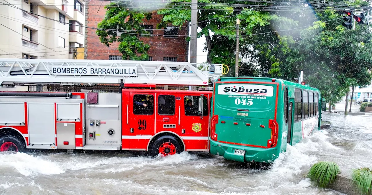 Arroyos desbordados generan emergencias en Barranquilla