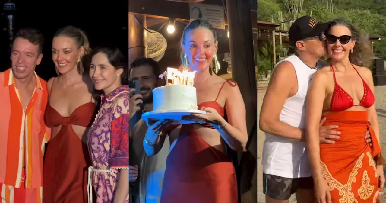 Así festejó Claudia Elena Vásquez sus 50 años: Carlos Vives le dedicó románticas palabras