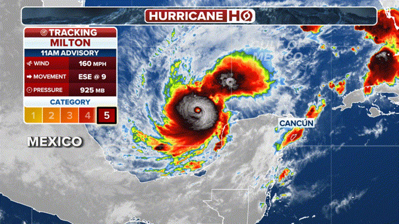 Hurricane forecast: Milton strengthens to Category 5 as it moves toward Florida