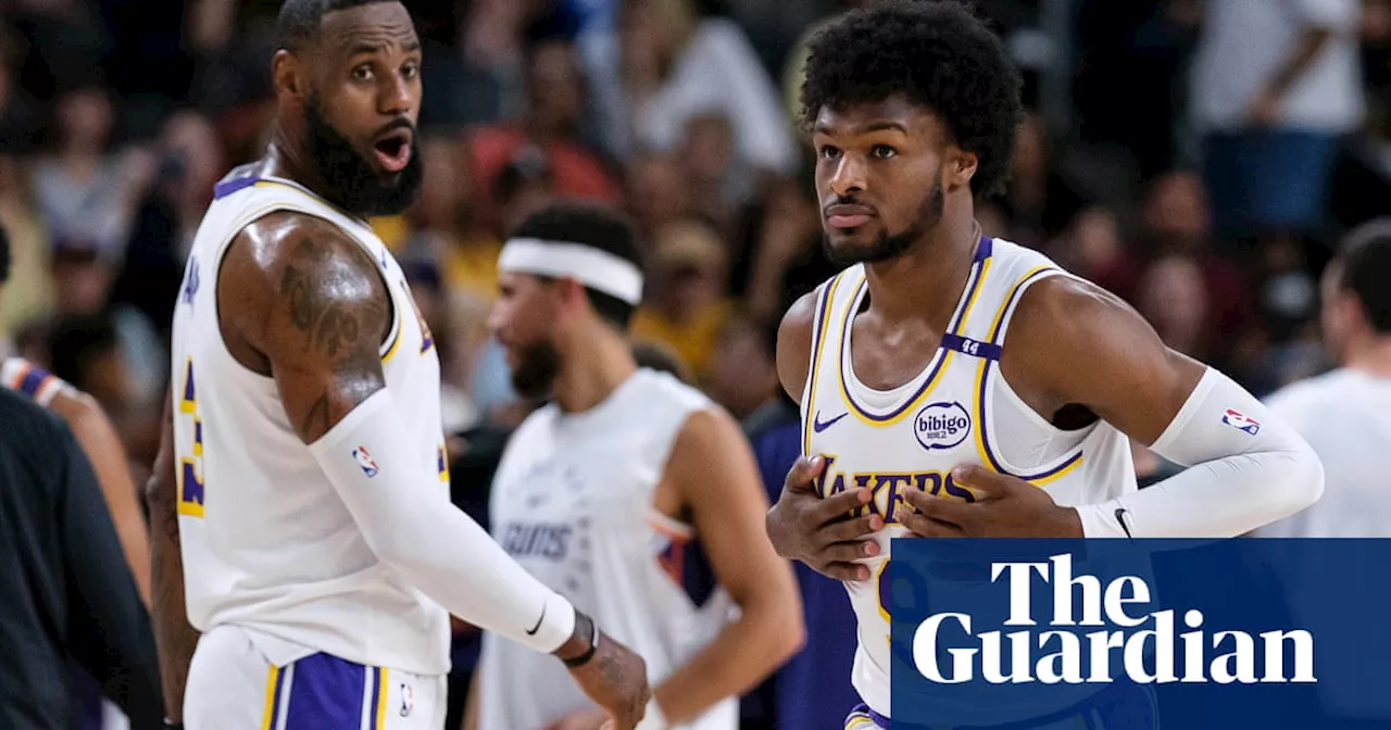 ‘It means everything’: LeBron James takes court alongside son Bronny for first time