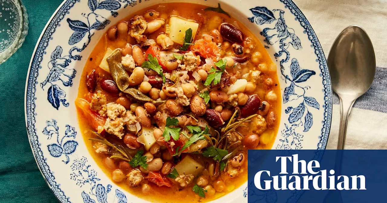 Rachel Roddy’s recipe for bean stew with lots of herbs