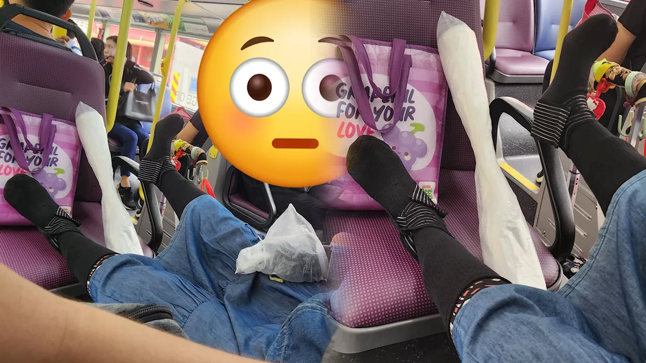 'She scolded me' — Woman says she got told off for asking a bus passenger not to put 'her