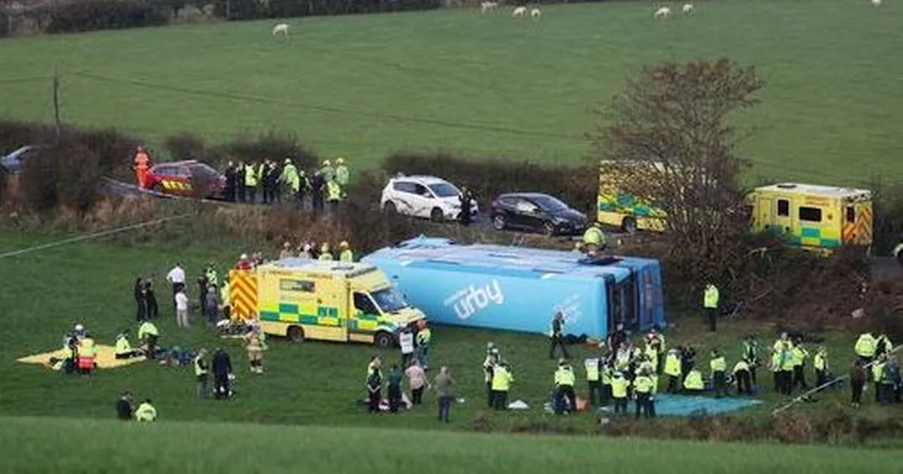 Major incident declared after 'school bus overturns' with 70 onboard in Co Down