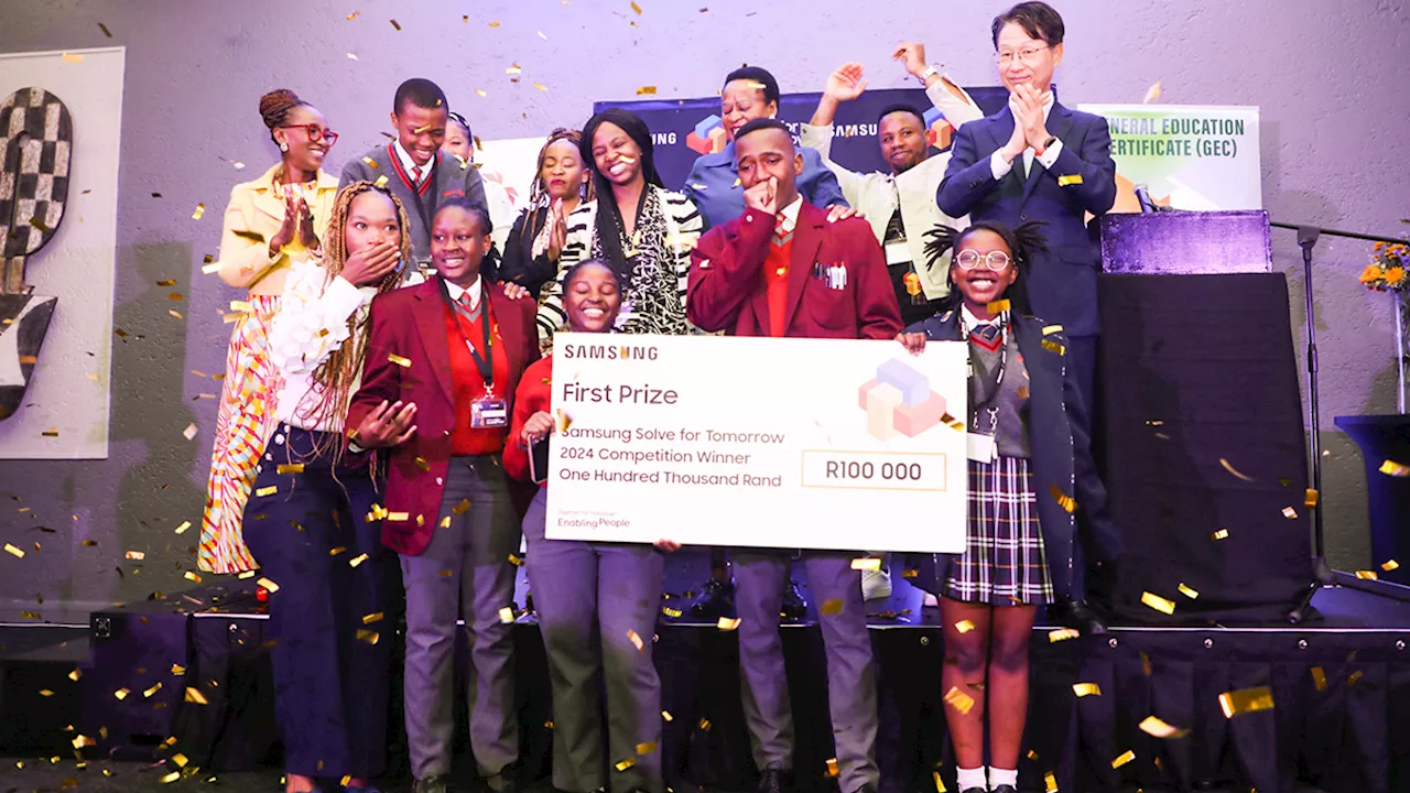 Kagiso school wins big at Samsung's Solve for Tomorrow competition