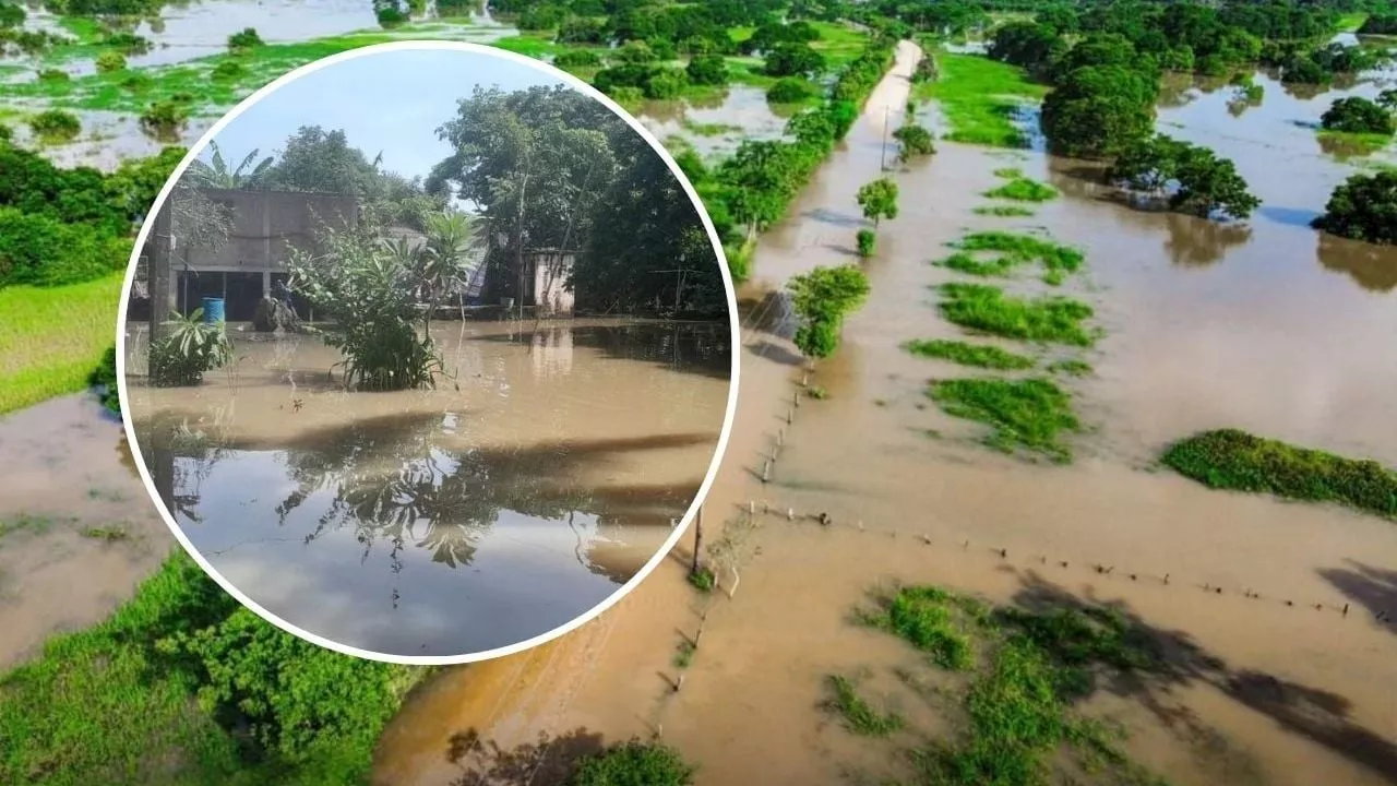 Inundaciones en Veracruz dejan comunidades incomunicadas