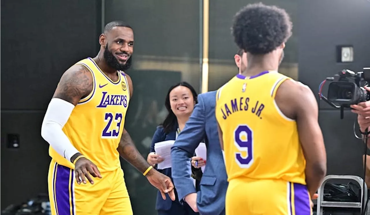 LeBron James dan Bronny James Cetak Sejarah di NBA