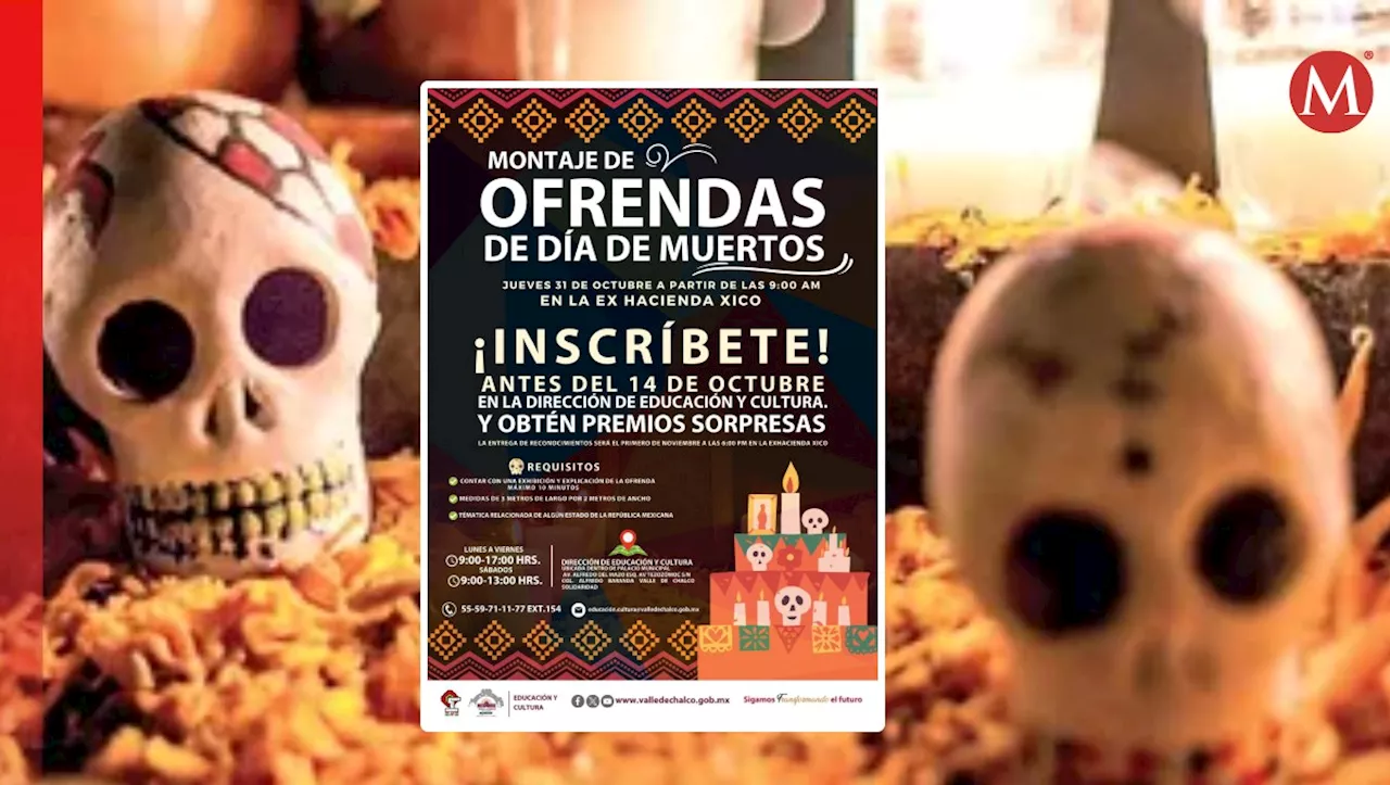 Valle de Chalco abre convocatoria para concurso de ofrendas de Día de Muertos; ¡Ya inicio el registro!