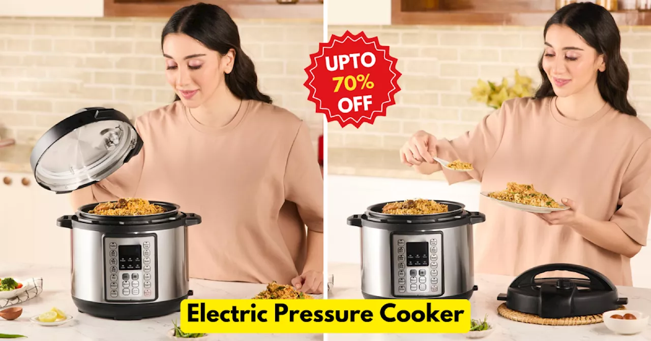 ग्रेट इंडियन फेस्टिवल सेल में मिल रहे Electric Pressure Cooker से कुकिंग होगी इजी, 70% तक की छूट से करें बचत