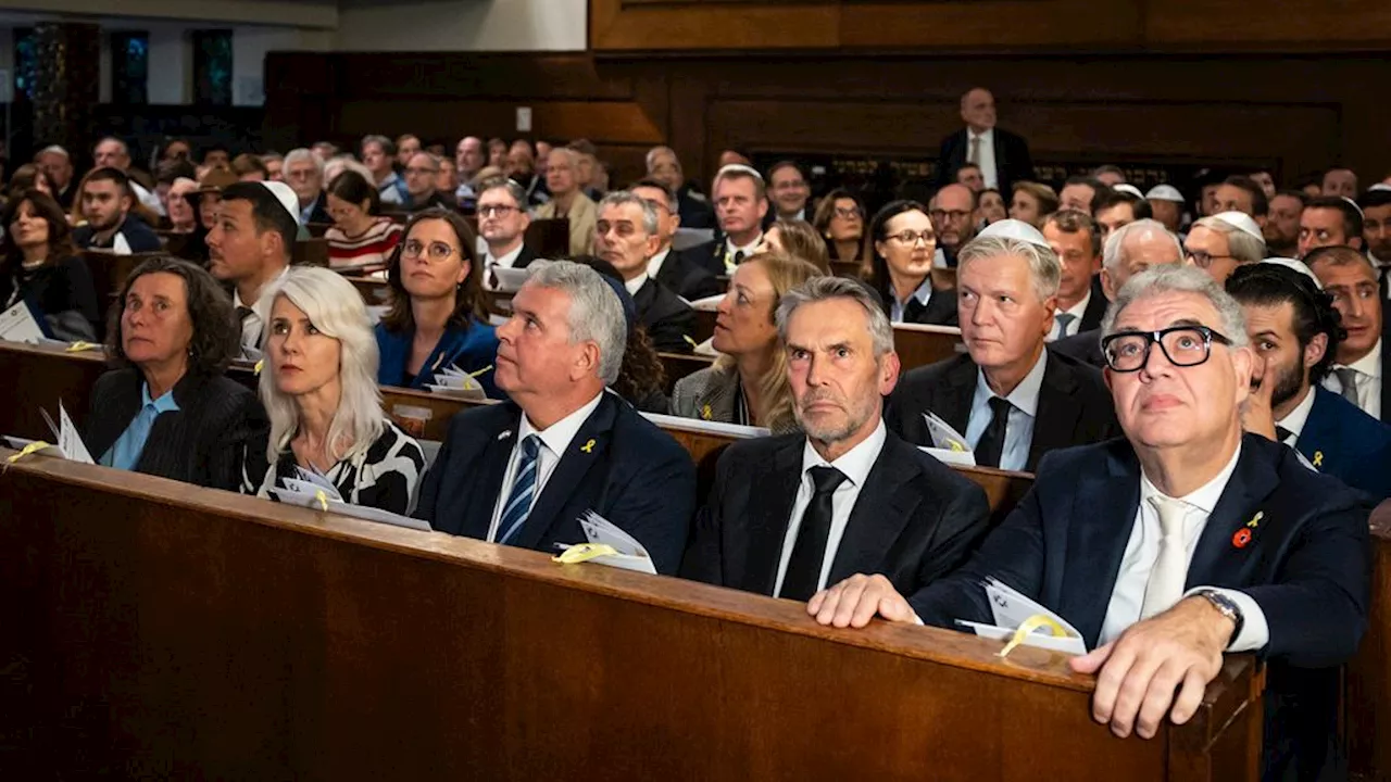 Aanslagen 7 oktober herdacht in synagoge Amsterdam