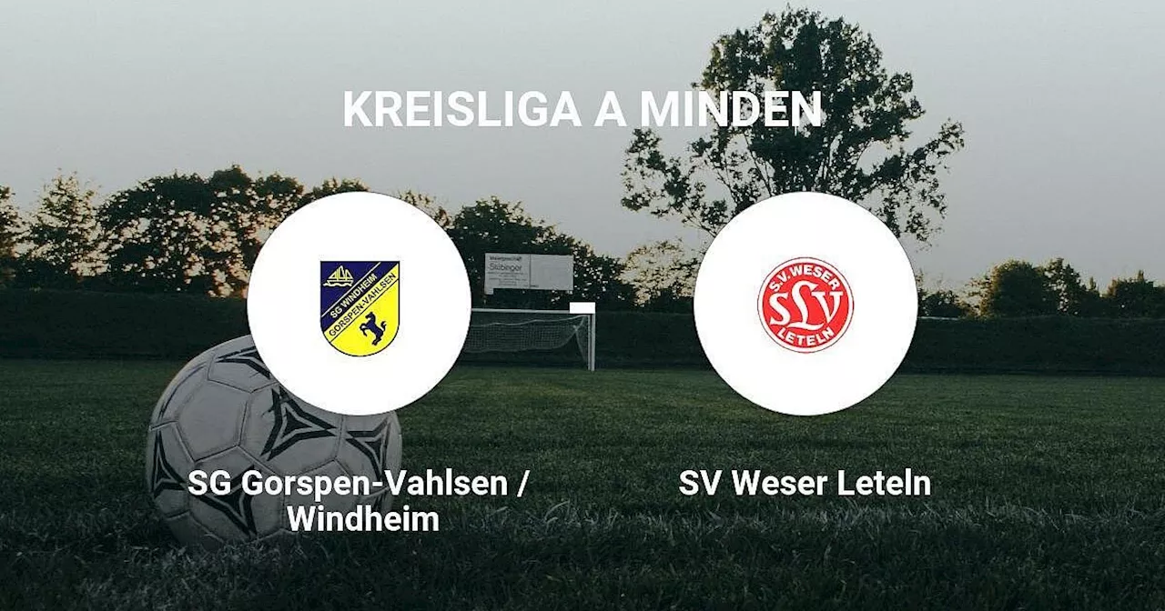 SG Gorspen-Vahlsen / Windheim erzielt knappen Erfolg gegen SV Weser Leteln