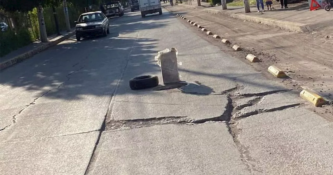 Vecinos de Ampliación La Gloria en Salamanca temen que lluvias abran nuevo socavón