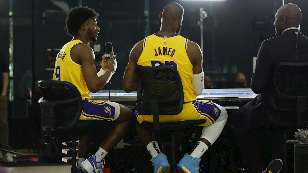 NBA: LeBron James und Sohn Bronny bei den Los Angeles Lakers erstmals gemeinsam auf dem Feld