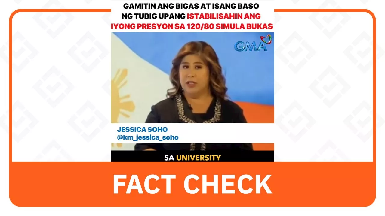 FACT CHECK: Ad for hypertension cure uses AI-edited Jessica Soho news report