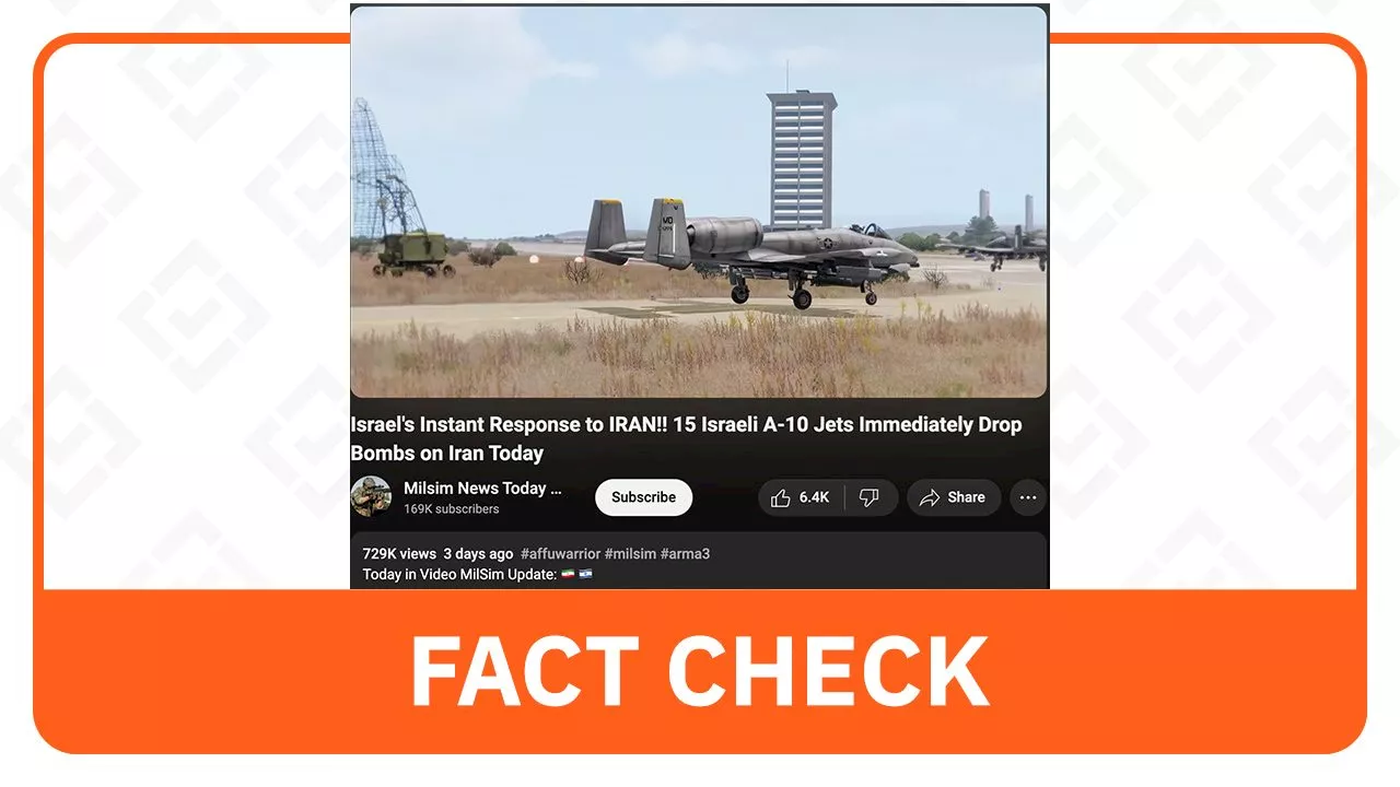 FACT CHECK: Video of Israel ‘attack’ on Iran is just game simulation