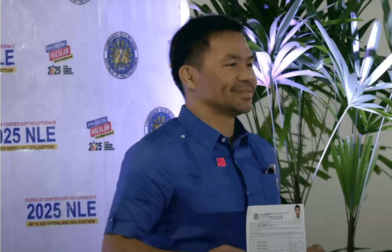 Former top absentee Manny Pacquiao aims for Senate return