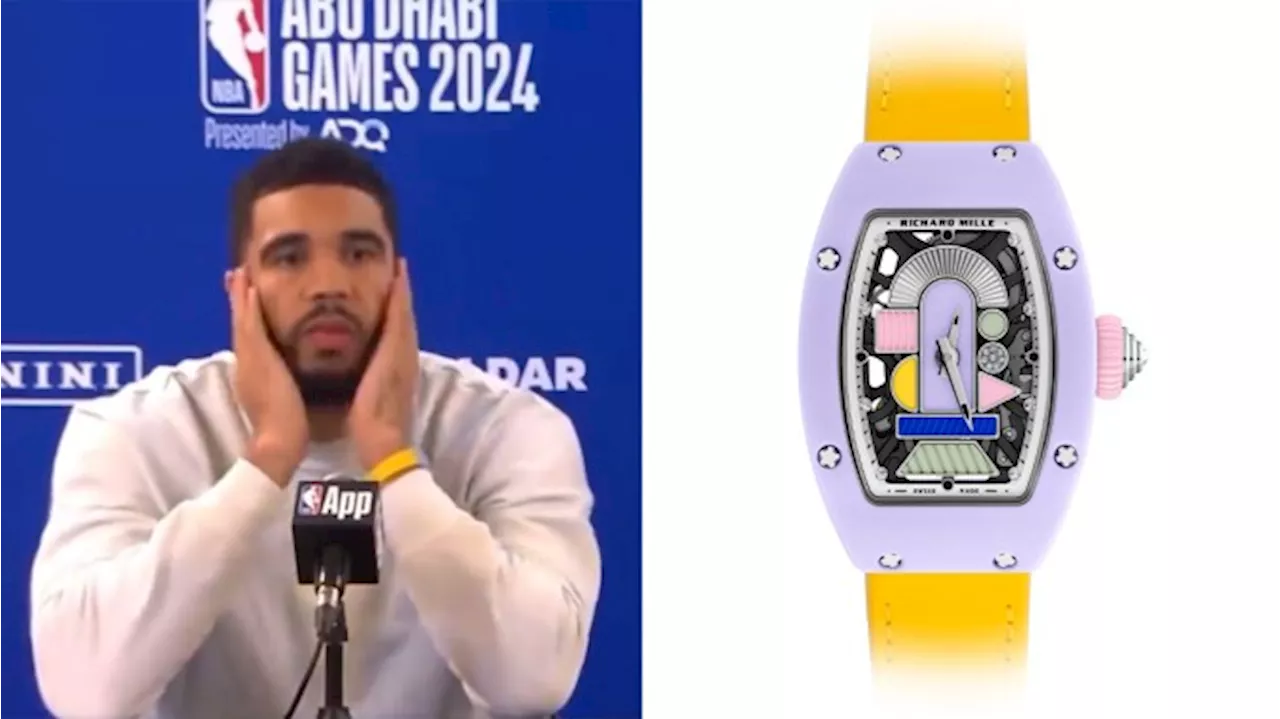 A Reporter Just Said Jayson Tatum’s Six-Figure Richard Mille Looks Like a ‘Kids Watch’