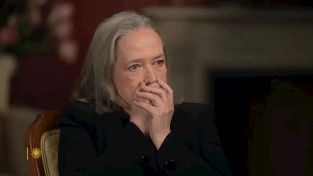 Kathy Bates overcome with emotion as she learns haunting family truth