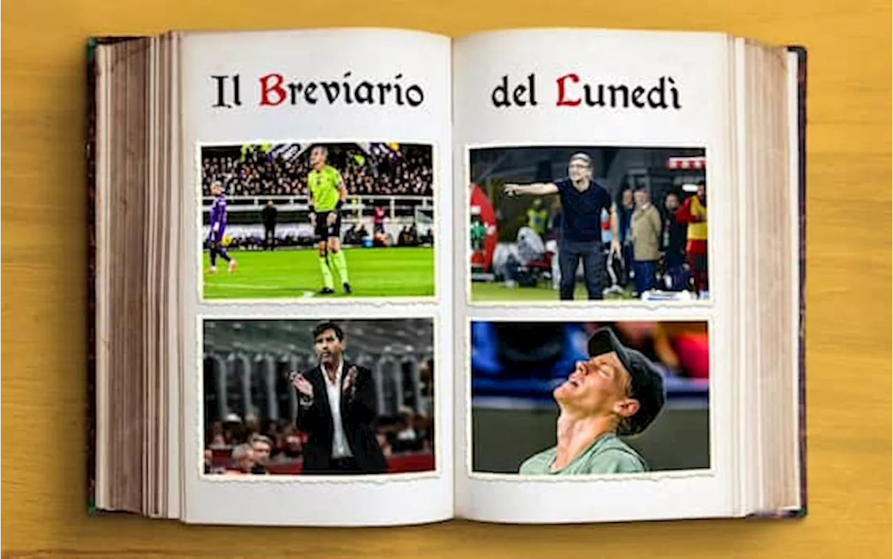 Il breviario di lunedì 7 ottobre: gli arbitri a regolamento, Juric, Fonseca e Sinner