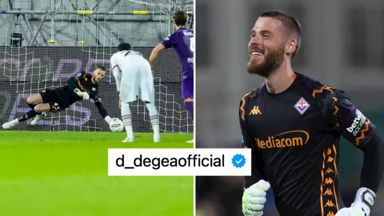 David de Gea references Man Utd with touching post after heroic performance for Fiorentina