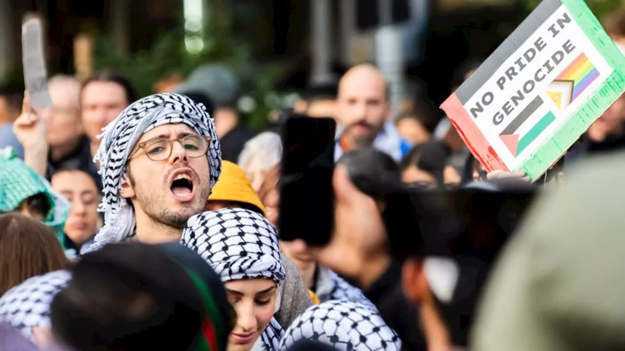 Propalästinensische Demonstrationen in Berlin zum Jahrestag des Hamas-Angriffs auf Israel