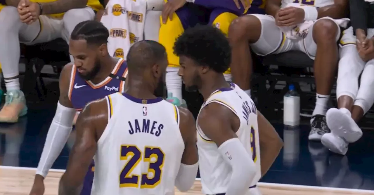 « C’était surréaliste » : LeBron James et son fils Bronny ont joué ensemble avec les Lakers en NBA (vidéos)