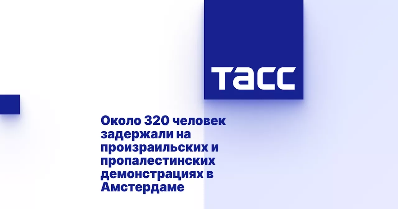 Около 320 человек задержали на произраильских и пропалестинских демонстрациях в Амстердаме