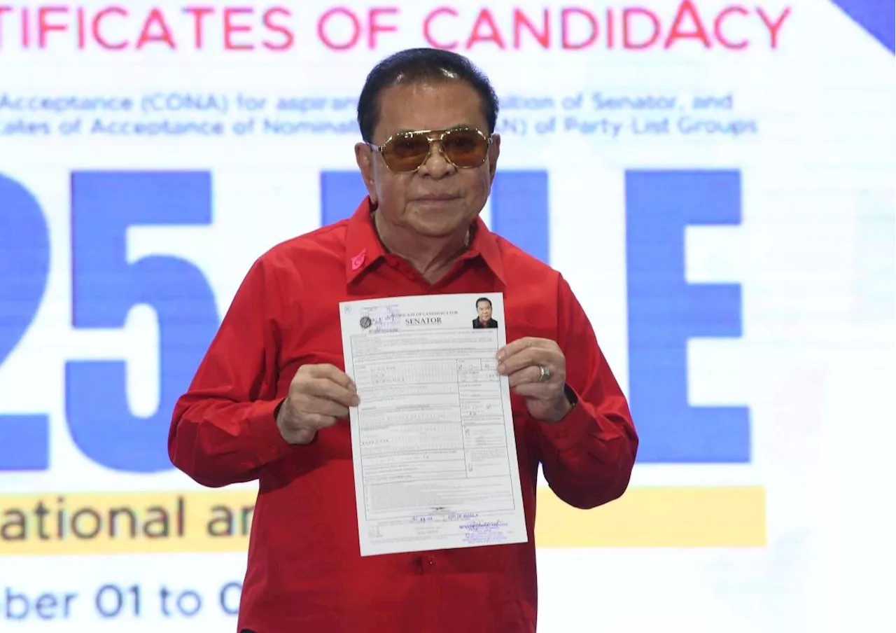 Chavit Singson files candidacy for senator