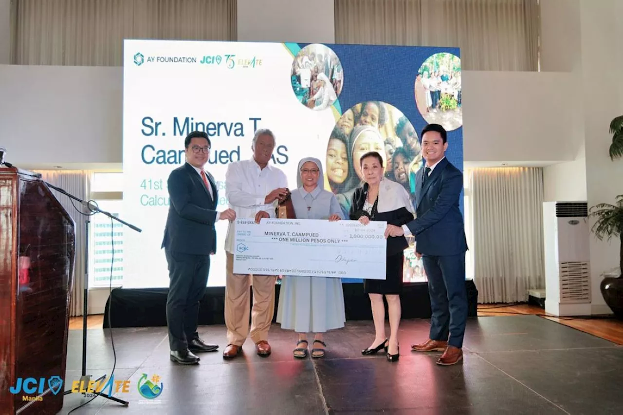 Franciscan apostolic sister named a 2024 Saint Teresa of Calcutta Awardee by AY Foundation, JCI Manila