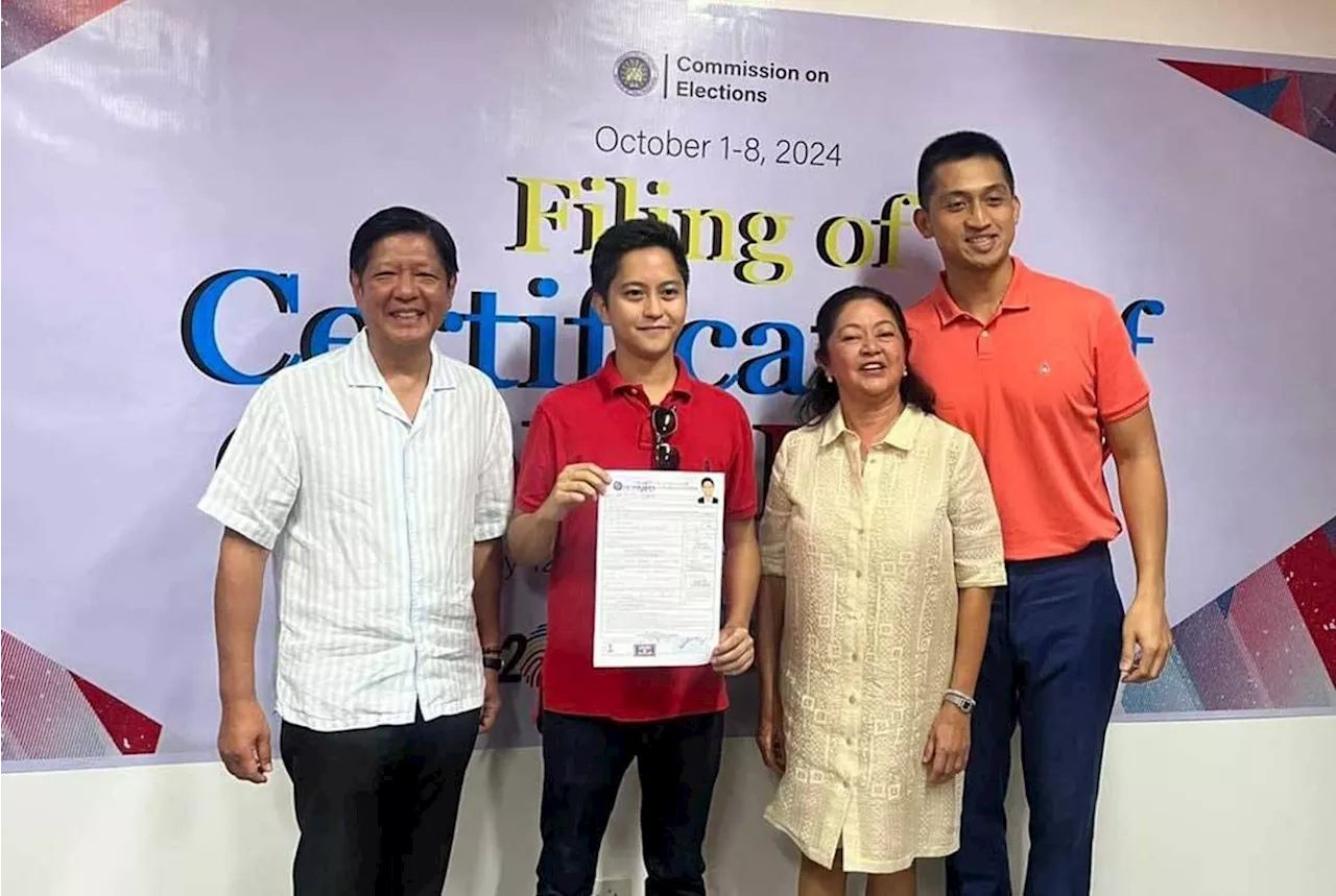 Marcos, Duterte sons file CoCs