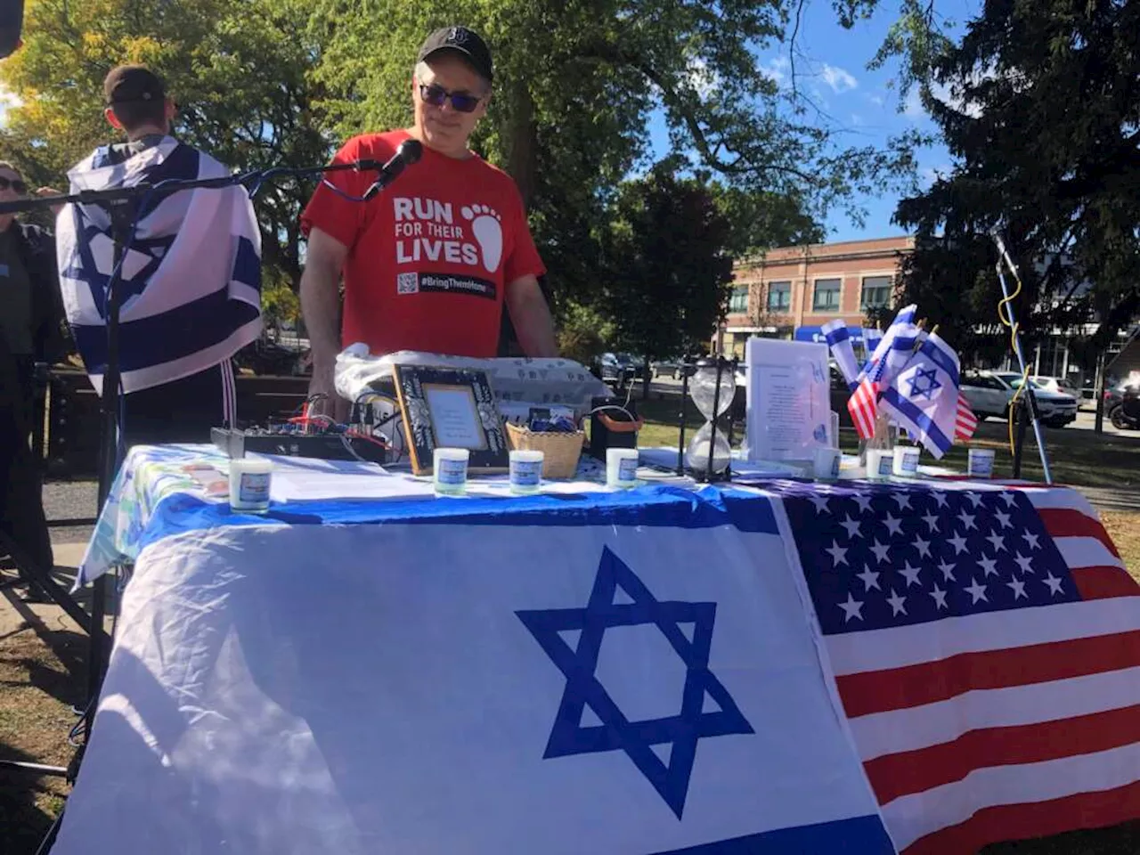 In Newton, a Sunday gathering marks one year since the Oct. 7 attack in Israel