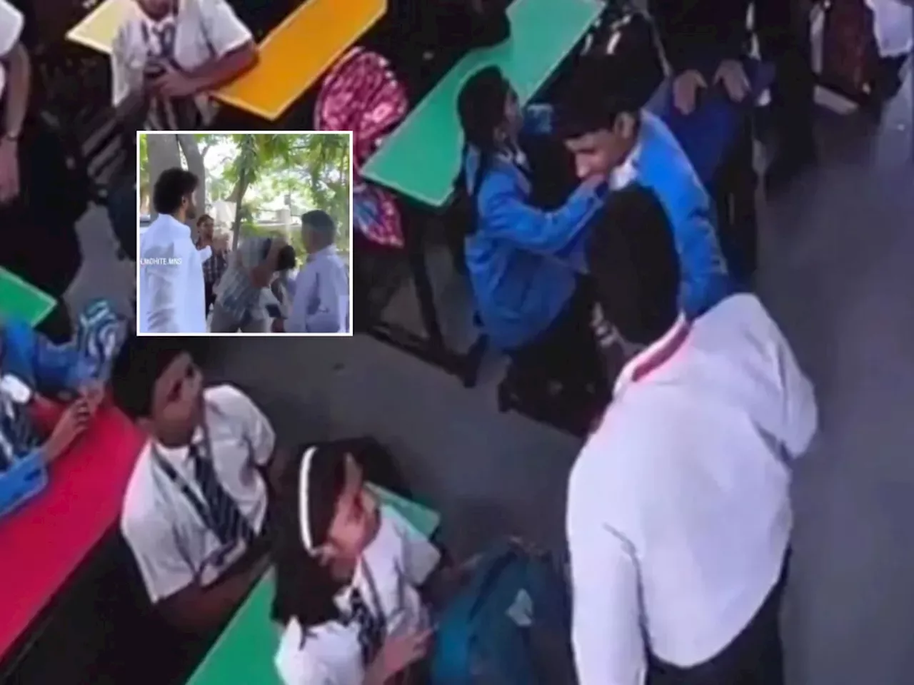 विद्यार्थ्याला बेदम मारहाण करणाऱ्या शिक्षकाचीच केली धुलाई : Video Viral