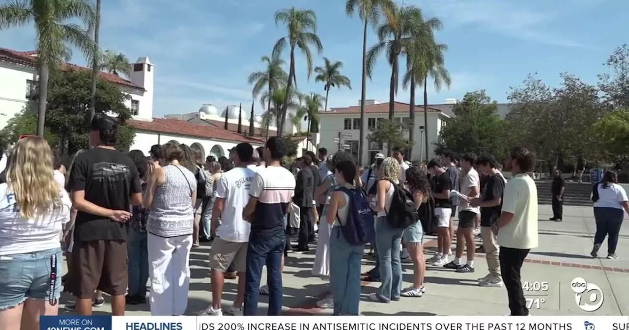 SDSU students gather to remember lives lost on October 7 one year later