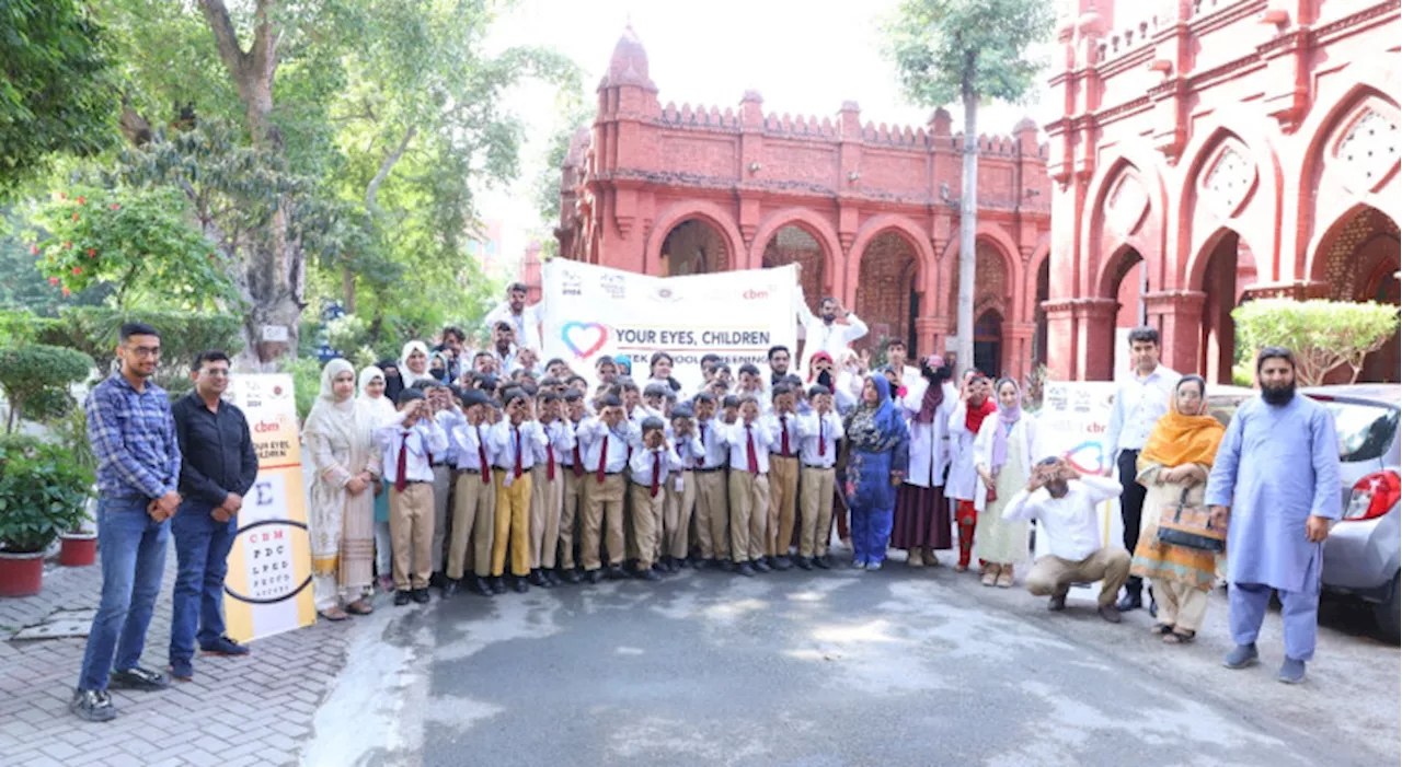 20pc children of a Lahore school diagnosed with vision disorders during Screening of Myopia camp